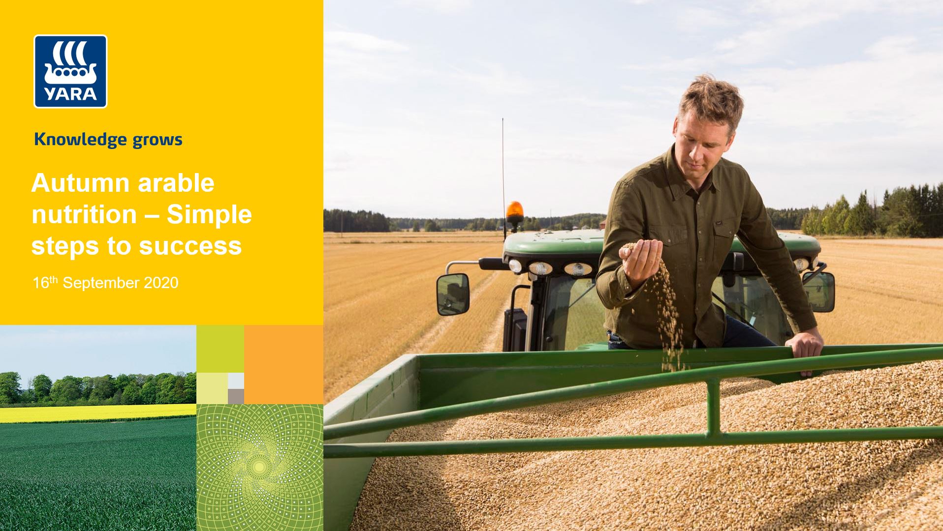 Autumn arable nutrition - your 3 steps to success